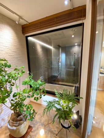 パティオ(中庭)で癒しのバスタイム 港区I様邸 パティオ(中庭)で癒しのバスタイム 港区I様邸